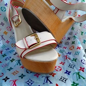 beige JustFab stylish heels